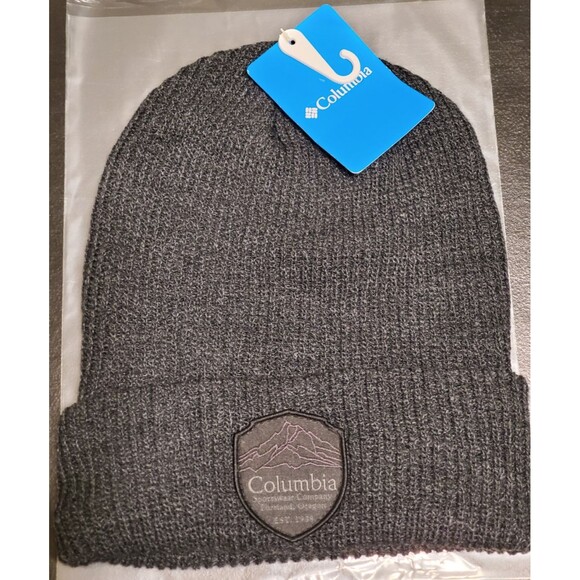 Columbia Spring Grove Unisex One Size Knit Cap Beanie Hat Dark Gray NEW W/Tags - Picture 1 of 5